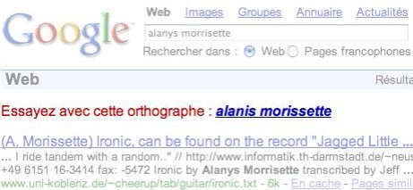 Orthographe Google
